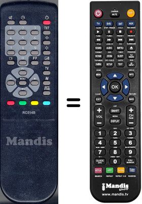 T&eacute;l&eacute;commande &eacute;quivalente WHV3531