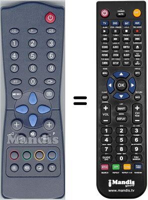 Télécommande équivalente WHV5980