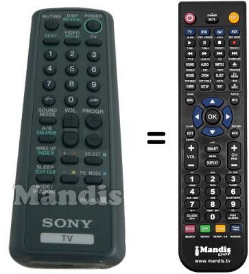 Replacement remote control Sony SEC2484