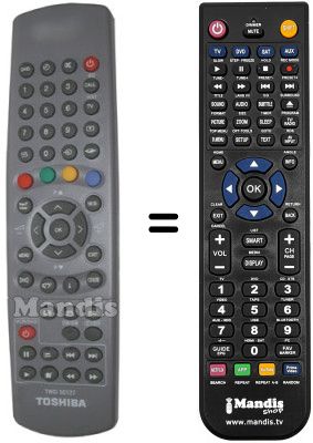 Replacement remote control Toshiba SEC0609