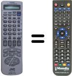 Télécommande équivalente JVC LP 20667-006