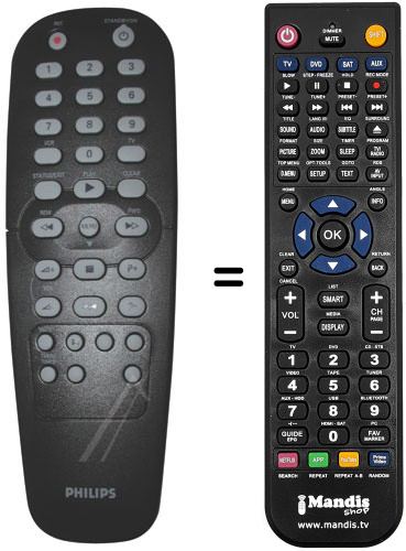 Télécommande équivalente Philips 996500017157